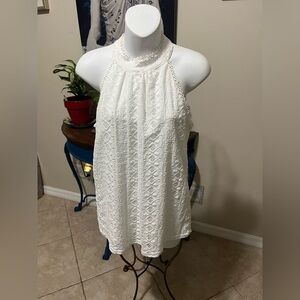 Cable & Gauge White Tank Top - S